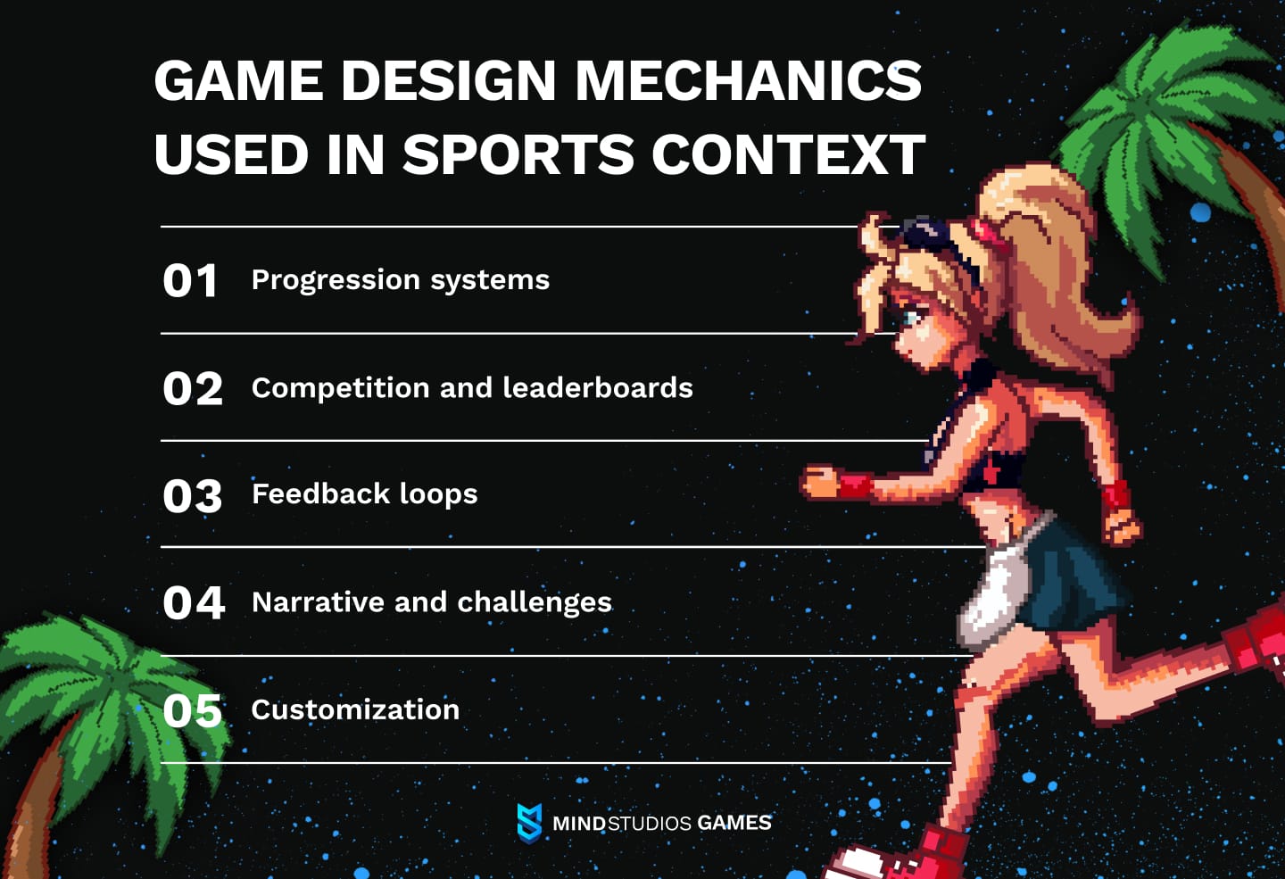 Game design mechanics used in sports context